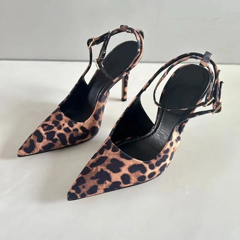 Women Shoes Zara - Leopard Print Pointed Toe Office Lady