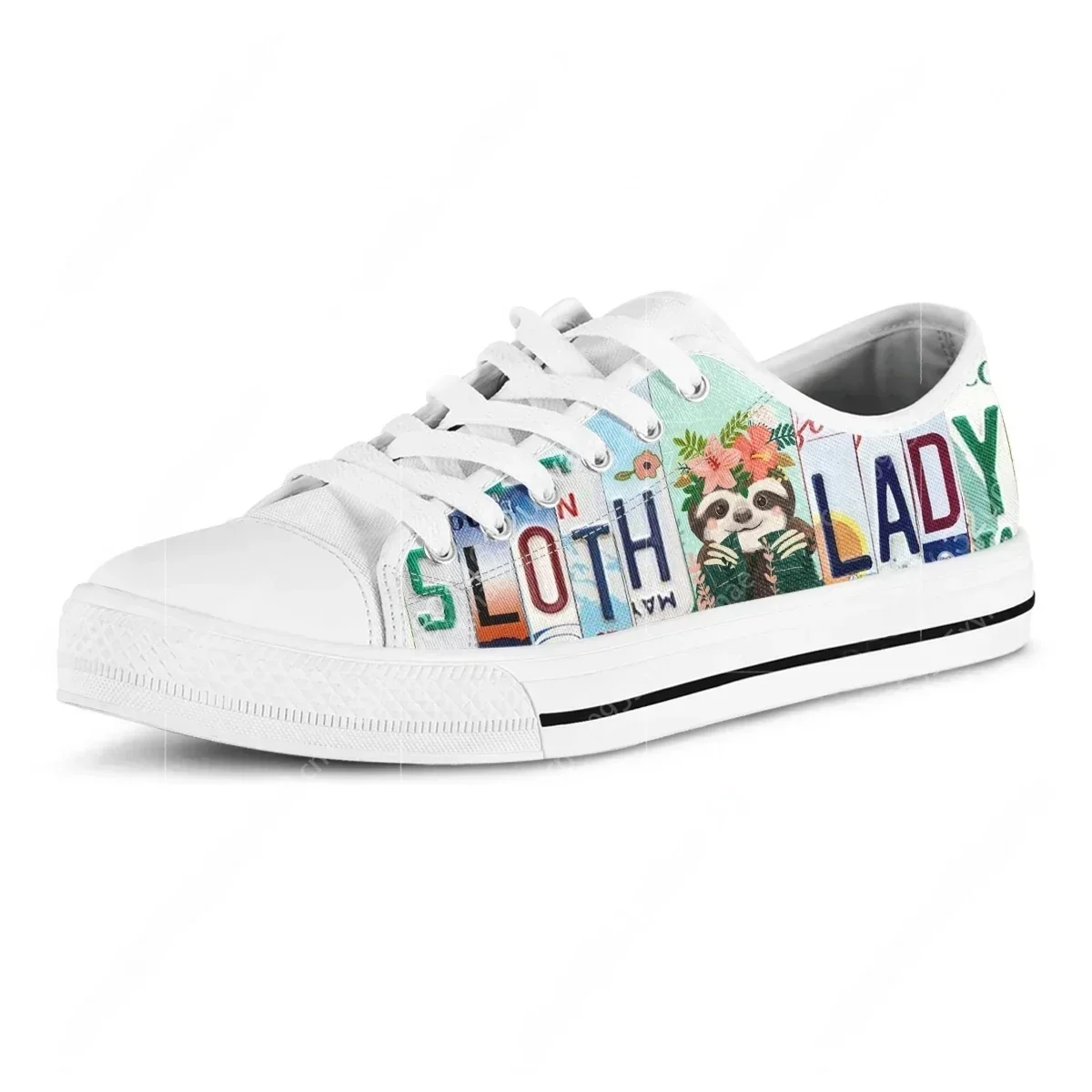 License Plate Sloth Lady Cute  - огляд і ціна Women'S Shoes Size 12
