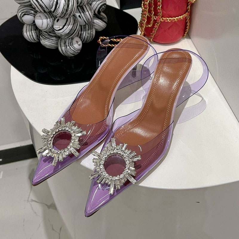 Pointed Toe Clear PVC Thin Hig - огляд і ціна Clear Strap Heel