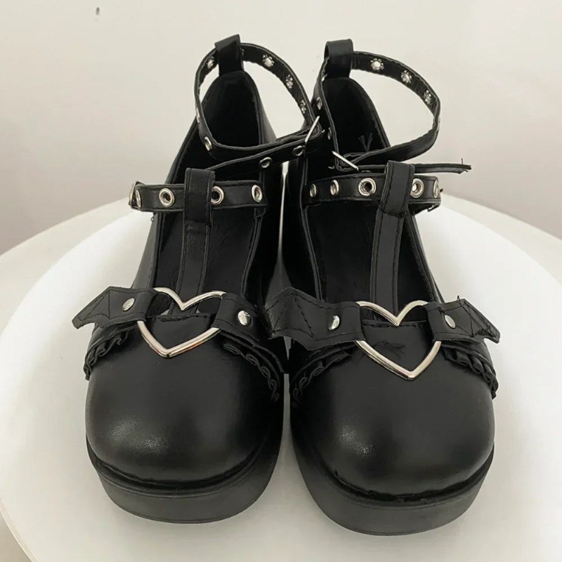 New Sweet Heart Buckle Wedges  - огляд і ціна Slingback Pumps Women