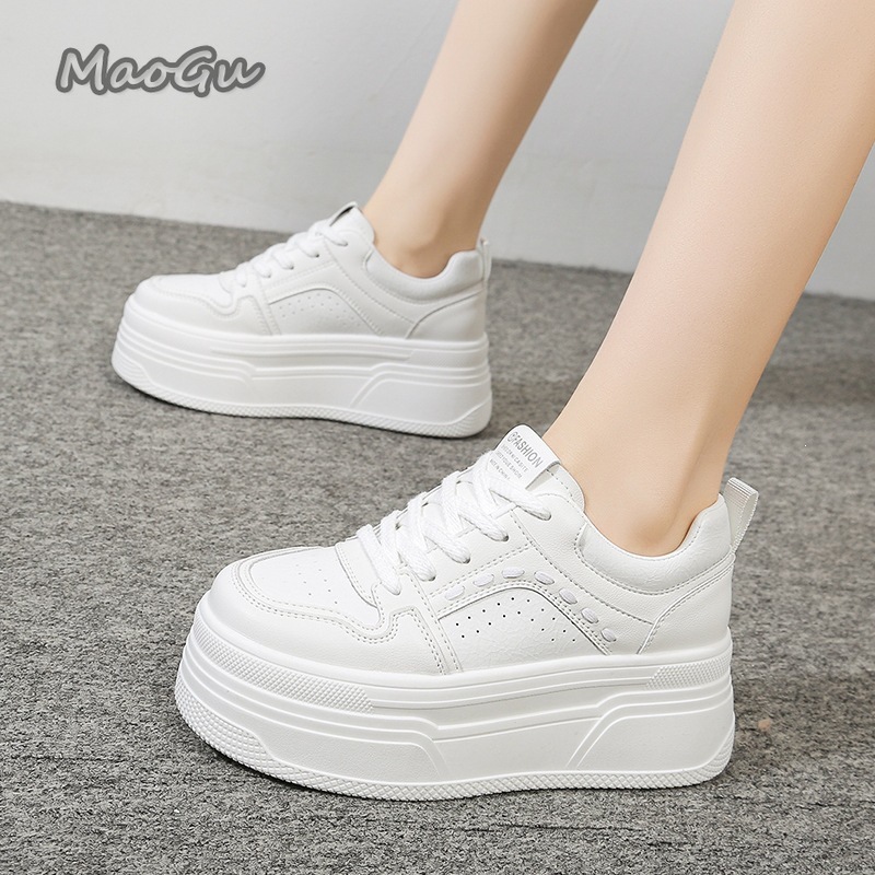 Height Increasing Platform Whi - огляд і ціна Platform Sneakers Chunky