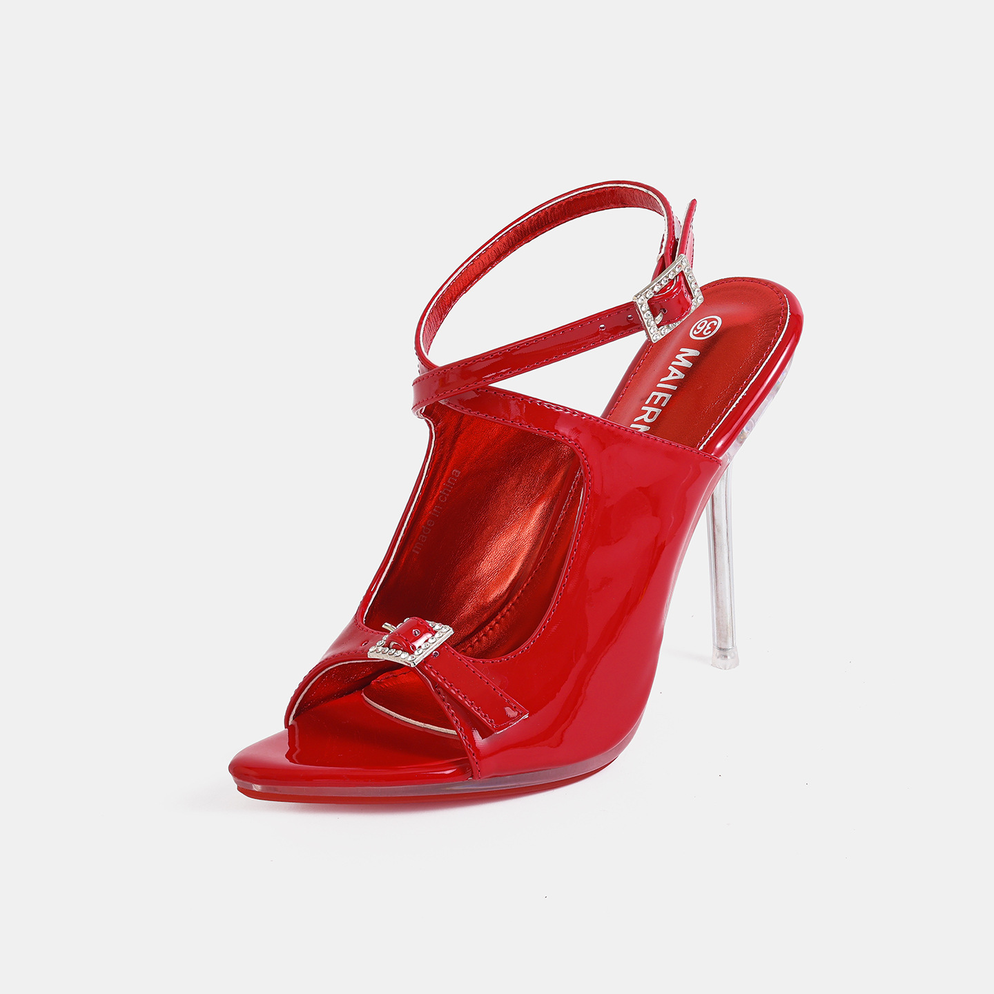 Fashion Buckle Strap Women Hol - огляд і ціна Clear Strap Heel