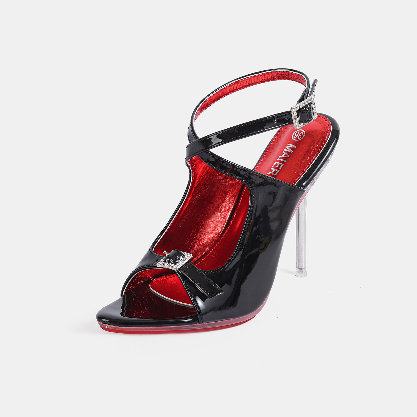 Fashion Buckle Strap Women Hol - огляд і ціна Clear Strap Heel