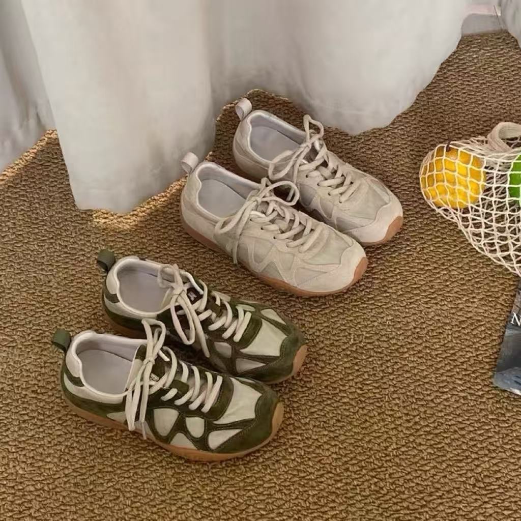 Vintage Patchwork Lace Up Snea - огляд і ціна Women'S Shoes Casual Sneakers