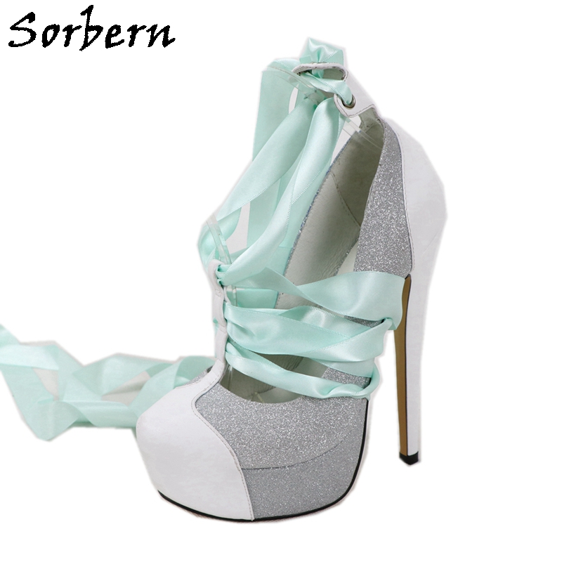 Sorbern White Real Leather Wom - огляд і ціна Ribbon Tie Heel