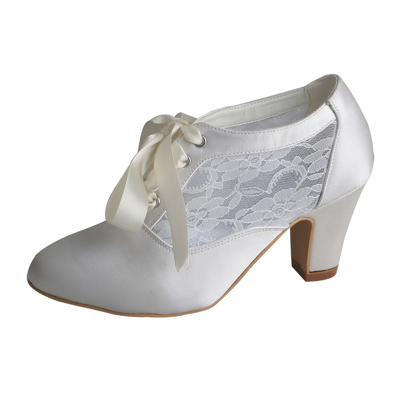 Customized Block Heels Bridal  - огляд і ціна Ribbon Tie Heel