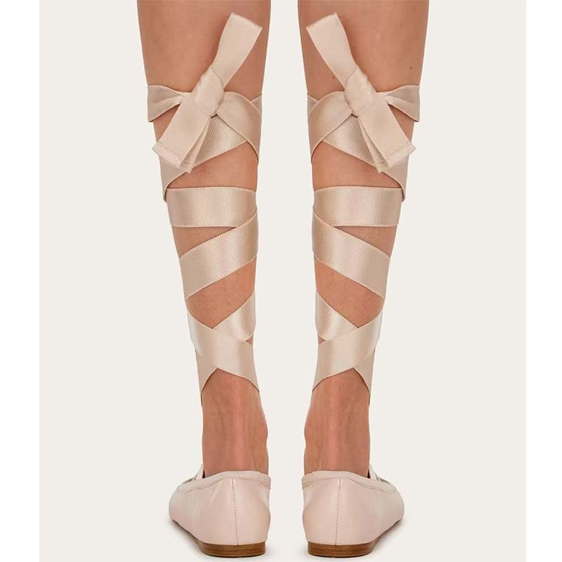Women Ballet Flat Shoes Child  - огляд і ціна Ribbon Tie Heel