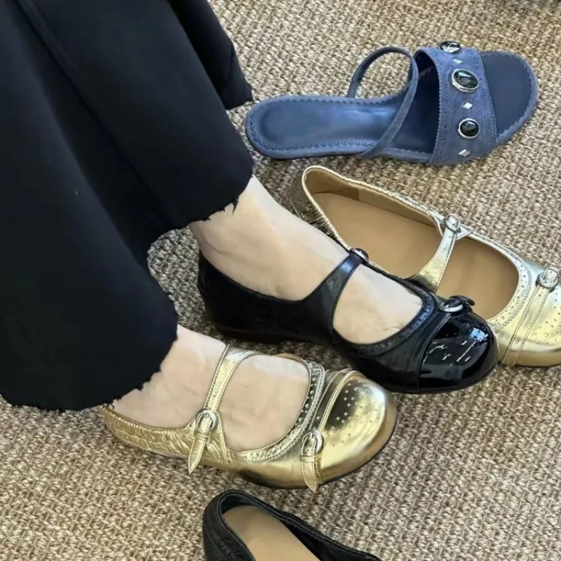 Vintage Metal Buckle Leather M - огляд і ціна Slingback Pumps Women